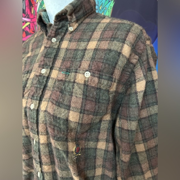 Vintage Tommy Hilfiger Wool Shirt Size Medium - Picture 3 of 10